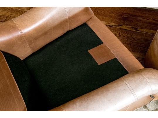 Wesley Hall Village Upholstery Leather Club Chair