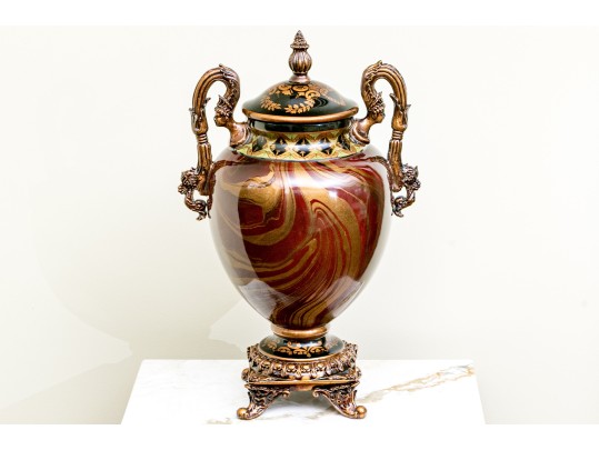 Highly Decorative Ceramic Urn