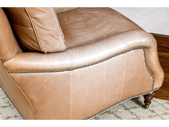 Wesley Hall Village Upholstery Leather Club Chair