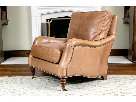 Wesley Hall Village Upholstery Leather Club Chair