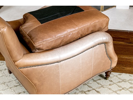 Wesley Hall Village Upholstery Leather Club Chair