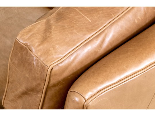 Wesley Hall Village Upholstery Leather Club Chair