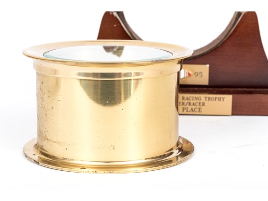 Trident Quartz Nautical Ships Bell Clock With Display Stand.  