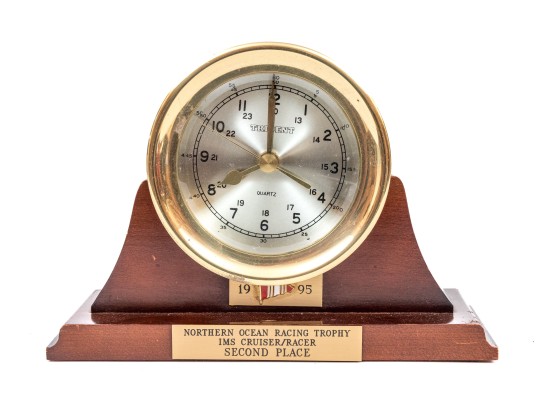 Trident Quartz Nautical Ships Bell Clock With Display Stand.  