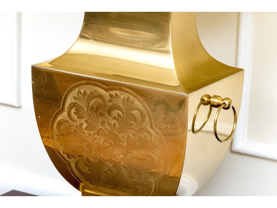 Pair Of Decorative Chinese Archaistic Twin Handled Vessel Form Table Lamps