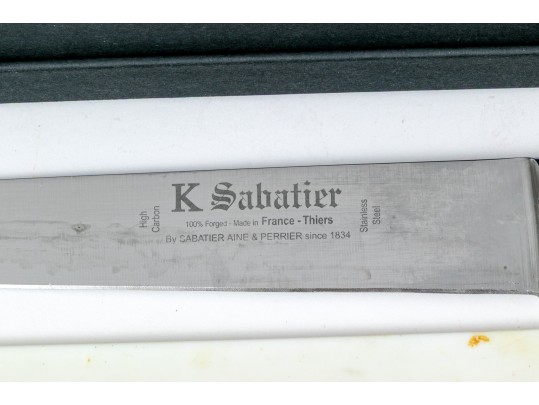 Collection Of Chef's Knives And Tools