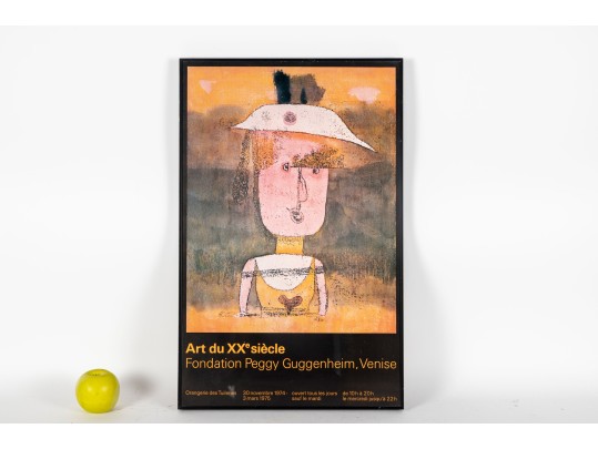 1974 Paul Klee Paris Exhibition Poster Peggy Guggenheim Foundation