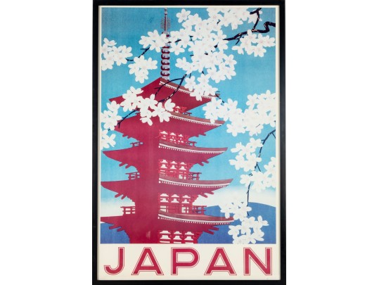 Vintage-Style Japanese Travel Poster