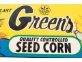 Greens Seed Corn Quality Corn Seed Sheet Metal Advertising Sign