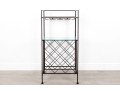 Metal Wine Rack & Glass Holder
