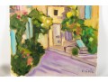 Hannah Cole Buie (American, B. 1955) Brantome Streets Oil On Canvas Painting