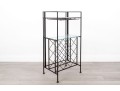 Metal Wine Rack & Glass Holder