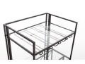 Metal Wine Rack & Glass Holder