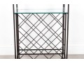 Metal Wine Rack & Glass Holder
