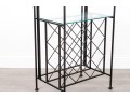 Metal Wine Rack & Glass Holder