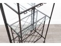 Metal Wine Rack & Glass Holder