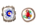 Excellent Millefiori Glass Rings