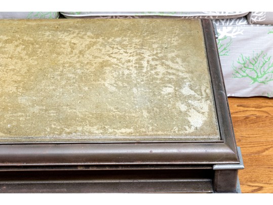 Stone Top Heavy Cast Iron Cocktail Table