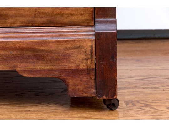 Antique Carved Chest Of Three Drawers