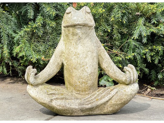 Cast Stone Zen Frog