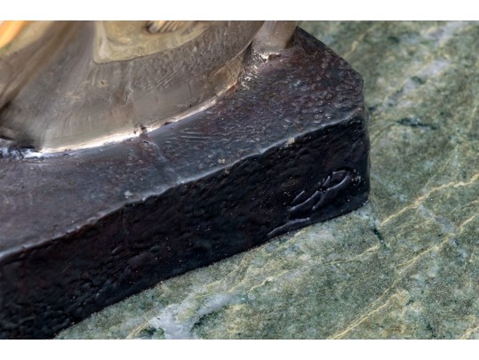 Mexican D'Argenta Silverplated Mayan Figural Candlestick