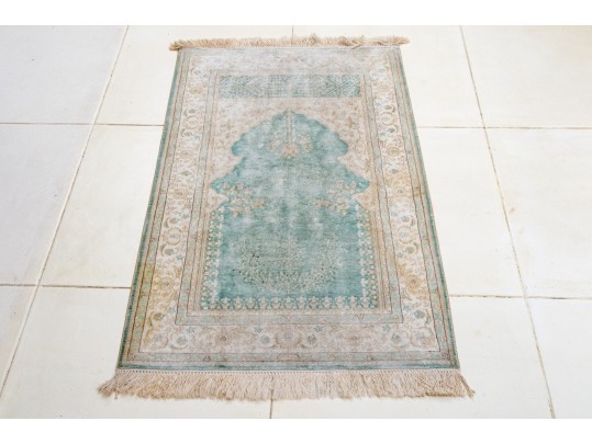Hand-Knotted Wool Carpet, 4'-1 1/2