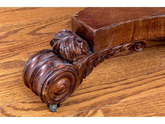 Burled Pedestal Occasional Table