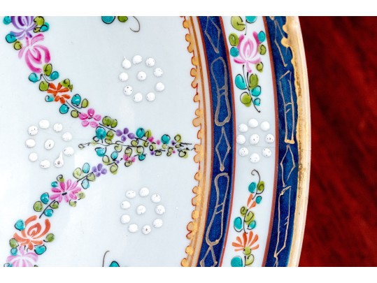 19th C. French Samson Export Style Porcelain Center Bowl