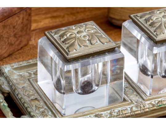 Three Tabletop Pieces Of Decor