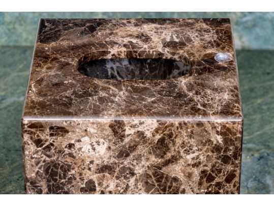 Stone Bathroom Lot And Ceramic Napkin Holder