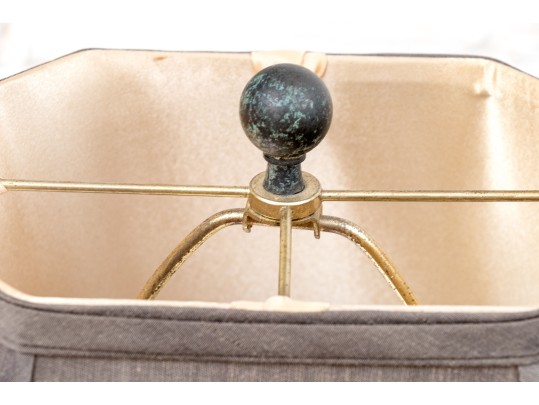 Archaistic Chinese Vessel Mounted As A Table Lamp