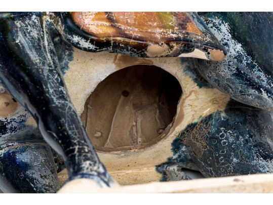 Decorative Chinese Tang Dyn. Style Glazed Ceramic Horse