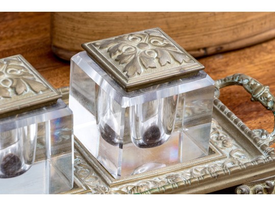 Three Tabletop Pieces Of Decor