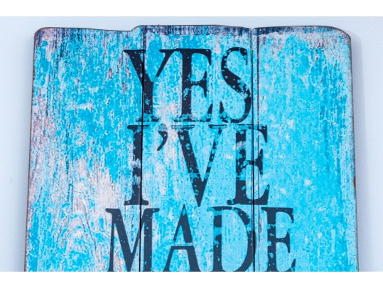 Decorative Rustic Chic Wooden Plank Sign