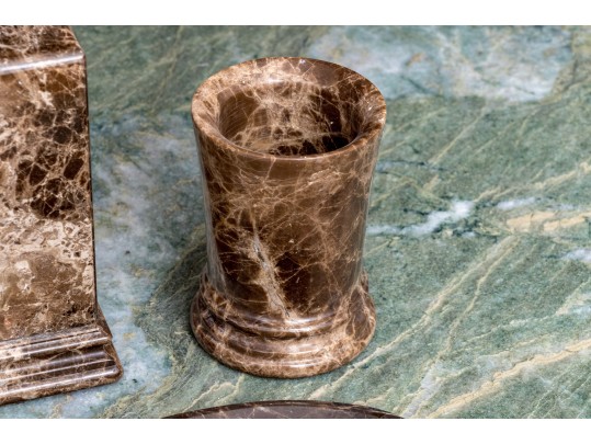 Stone Bathroom Lot And Ceramic Napkin Holder