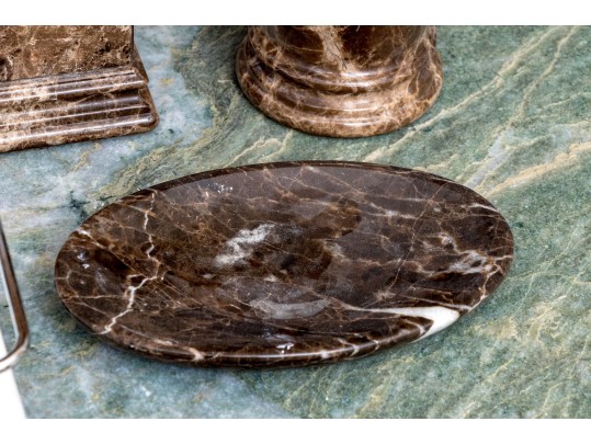 Stone Bathroom Lot And Ceramic Napkin Holder