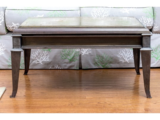 Stone Top Heavy Cast Iron Cocktail Table