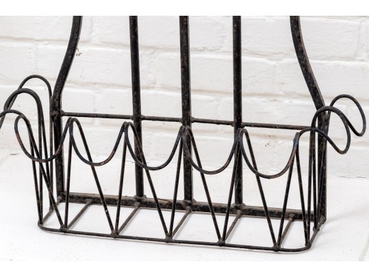 Pair Of Iron Hanging Planters