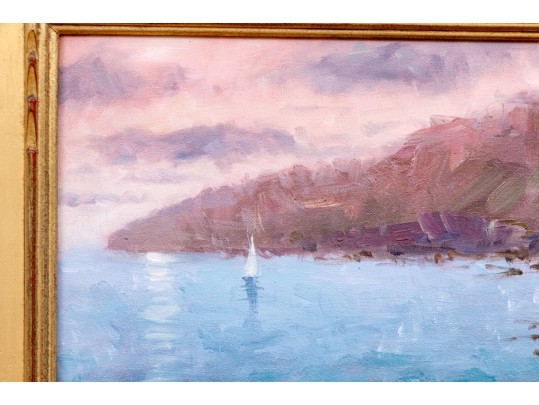 EJ Paprocki (American, B. 1971) Oil On Canvas, Impressionist Coastal Landscape