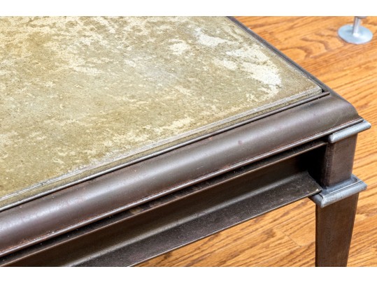 Stone Top Heavy Cast Iron Cocktail Table