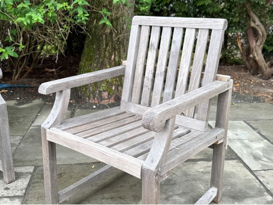 Pair Of Outdoor Classics Teak Armchairs