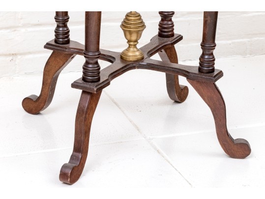 Brass Top Accent Table