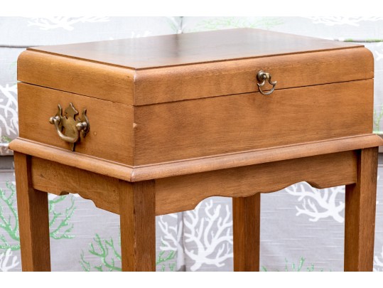 Classic Campaign Style Chest On Stand