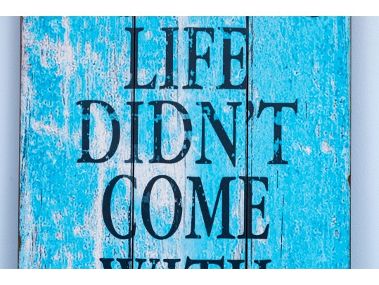 Decorative Rustic Chic Wooden Plank Sign