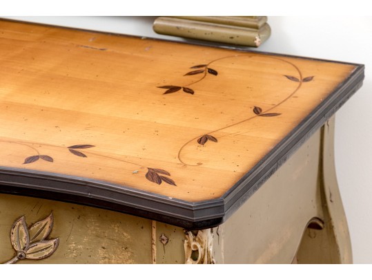 Louis XV Style Console Desk With Pier Mirror