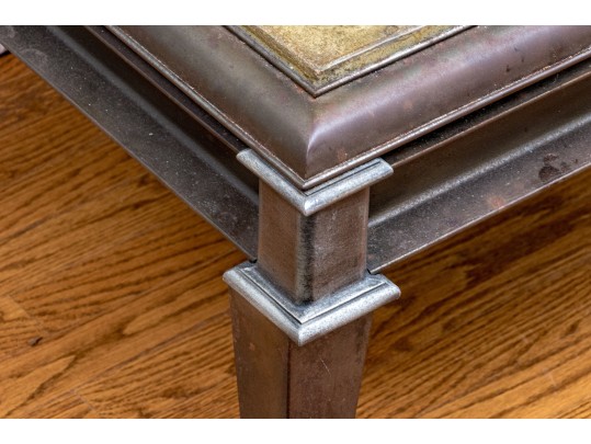 Stone Top Heavy Cast Iron Cocktail Table