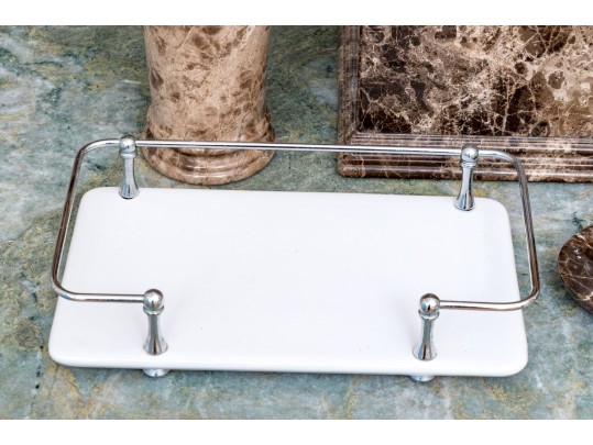 Stone Bathroom Lot And Ceramic Napkin Holder