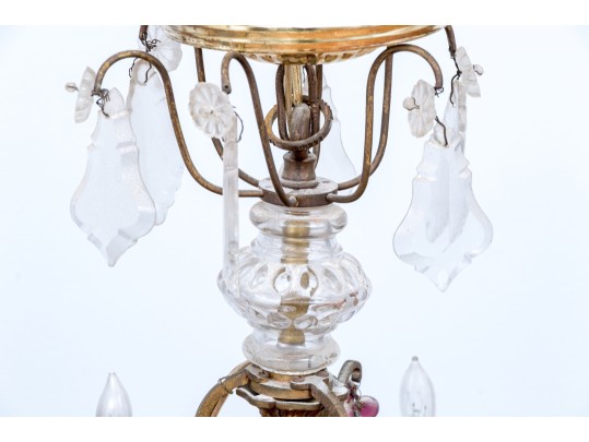 Louis XV Style Crystal Six Light Chandelier