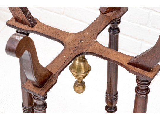 Brass Top Accent Table