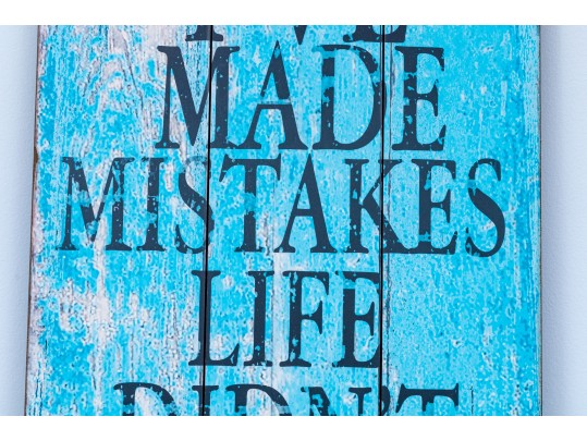 Decorative Rustic Chic Wooden Plank Sign